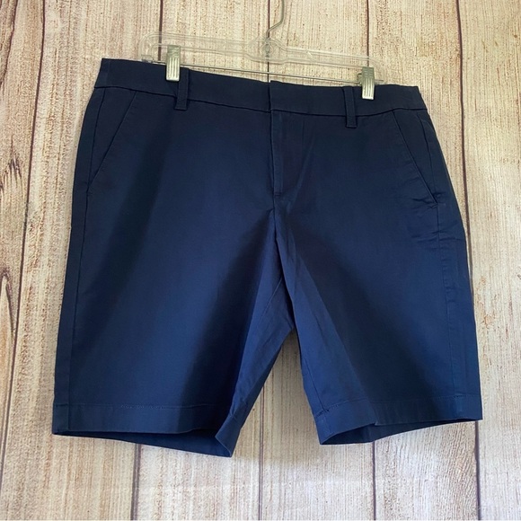 J.crew Womens Navy blue 9” Chino Shorts size 12 - Picture 2 of 10